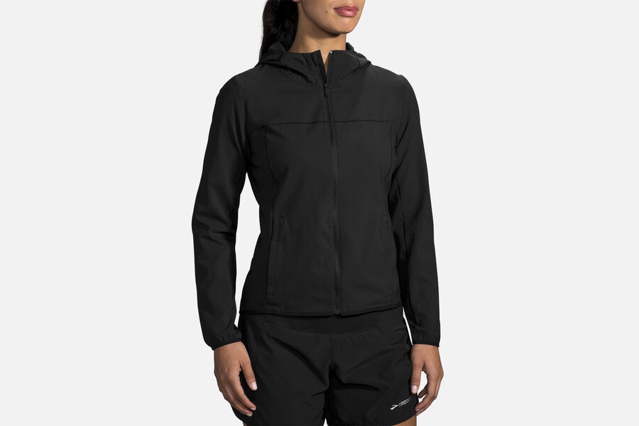 Womens Brooks Canopy Tops Black | 758649-ZDJ